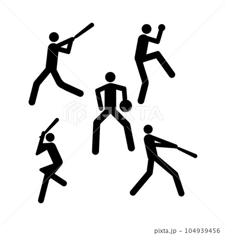 baseball player icon vektor 104939456