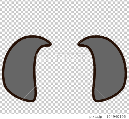 可愛的狗耳朵材質 104940196