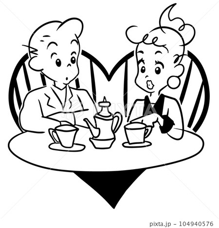 couple in cafe 104940576