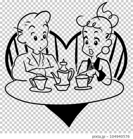 couple in cafe 104940576