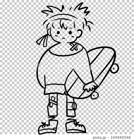 boy on skateboard 104940598