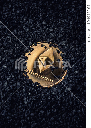 Ethereum gold coin Ethereum gold coin 104942161