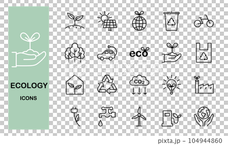 Ecology icon set 104944860