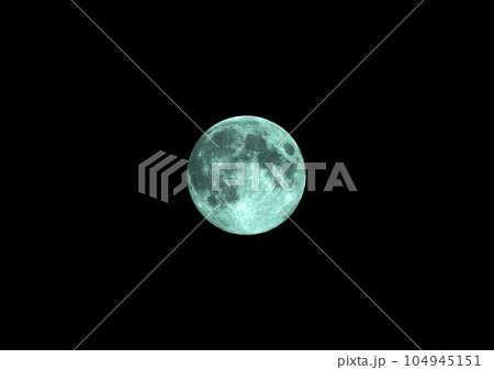 The moon in the night skyのイラスト素材 [104945151] - PIXTA