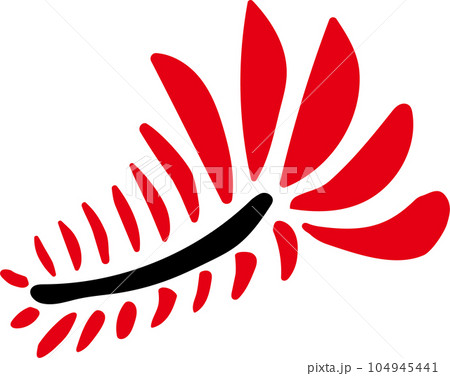 シンプルなデイゴの花 シンプルなデイゴの花 104945441