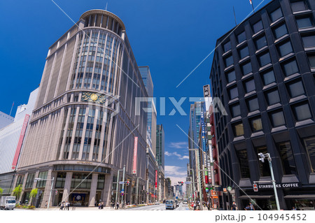 《東京都》東京日本橋・都市風景 104945452