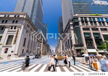 《東京都》東京日本橋・都市風景 104945484