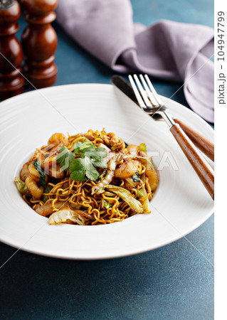 Indonesian Mie Goreng, fried noodle 104947799