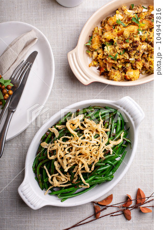 Green beans casserole for Thanksgiving 104947816