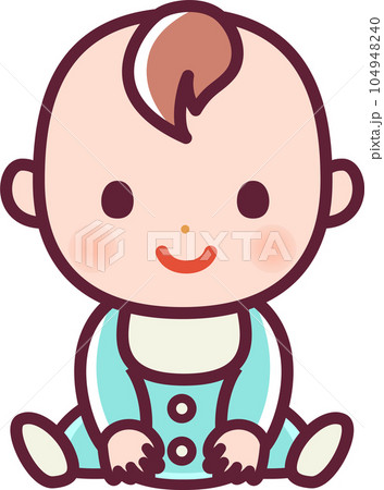 かわいい赤ちゃんのイラスト 104948240