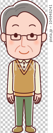 高齢者の男性のイラスト 104948241