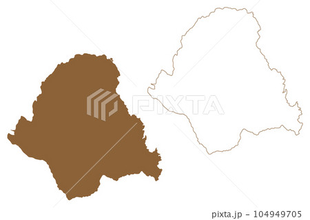 Voitsberg district (Republic of Austria or Osterreich, Styria, Steiermark or Stajerska state) map vector illustration, scribble sketch Bezirk Voitsberg map Voitsberg district (Republic of Austria or Osterreich, Styria, Steiermark or Stajerska state) map vector illustration, scribble sketch Bezirk Voitsberg map 104949705