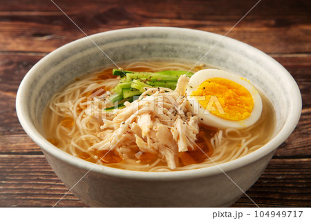 冷し鶏塩そうめん 冷し鶏塩そうめん 104949717