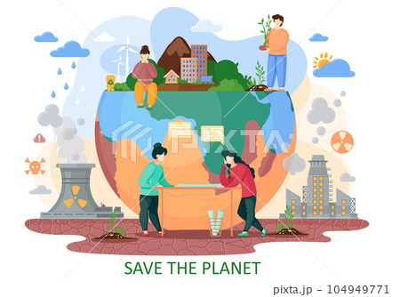 The Earth is suffers from human activity. Harmful effect of human. Environmental problems The Earth is suffers from human activity. Harmful effect of human. Environmental problems 104949771