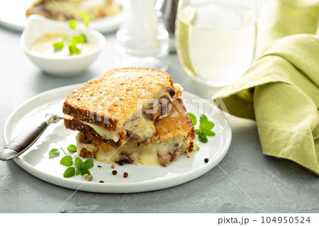 Mushroom grilled cheese 104950524