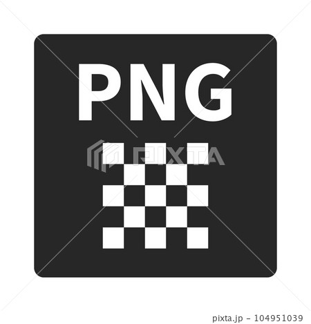 PNGデータのシルエットアイコン。透過データのシルエットアイコン。ベクター。 104951039