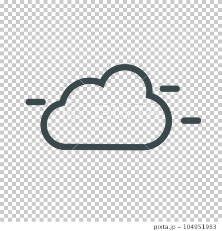 雲圖標。空氣。氣體。向量。 104951983