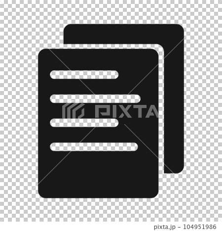 數據複製剪影圖標。向量。 104951986