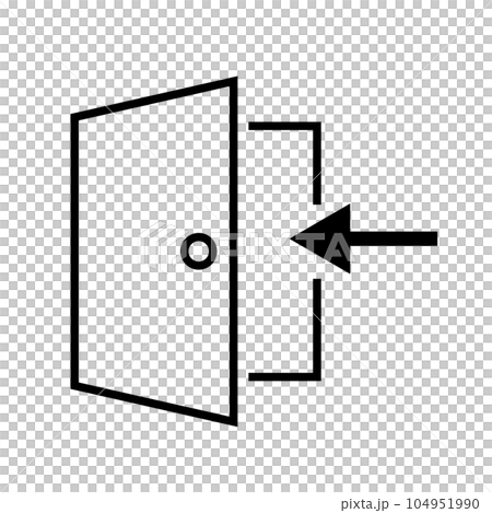 簡單的門入口圖標 104951990