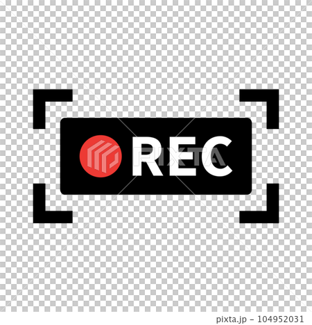 REC icon and frame. video recording. vector. REC icon and frame. video recording. vector. 104952031