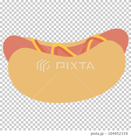 hot dog Fast food cute cartoon hot dog Fast food cute cartoon 104952159