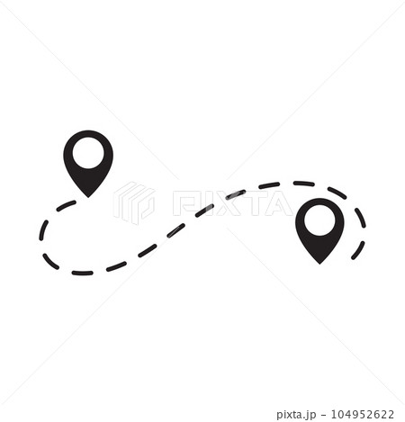 Location point vector icon design 104952622