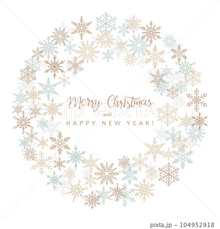 Merry Christmas and Happy New Year greetings 104952918