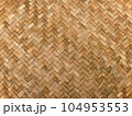 texture of bamboo weave pattern 104953553