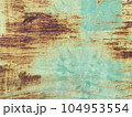abstract background of green cracked paint on rusty 104953554