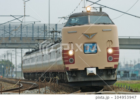 北陸本線 加賀笠間ー美川 JR西日本 485系 A07編成(京都) 雷鳥 北陸本線 加賀笠間ー美川 JR西日本 485系 A07編成(京都) 雷鳥 104953947