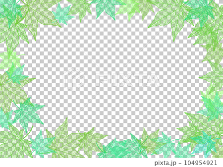 Summer autumn leaves frame, background 104954921