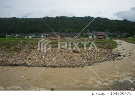 大雨に見舞われた白岩川のその後 白岩橋周辺 大雨に見舞われた白岩川のその後 白岩橋周辺 104956470