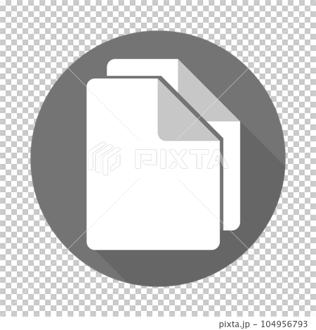 Round file copy icon in flat design. vector. 104956793