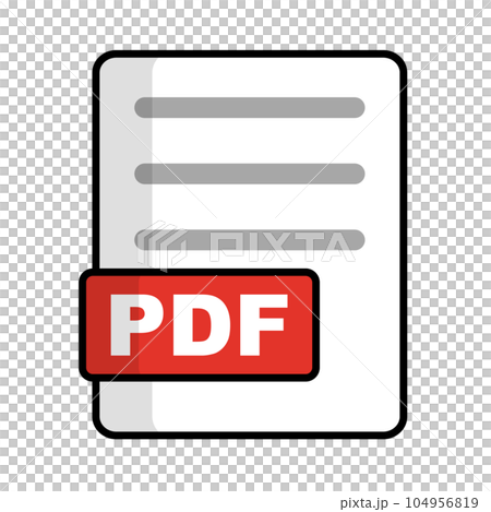 PDF extension file icon PDF extension file icon 104956819