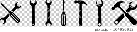 tool silhouette set 104956912
