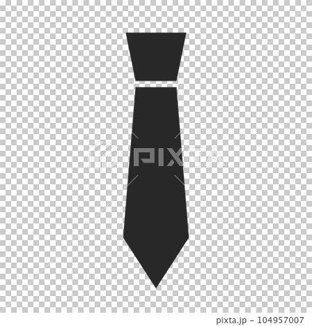 Simple necktie silhouette icon. vector. Simple necktie silhouette icon. vector. 104957007