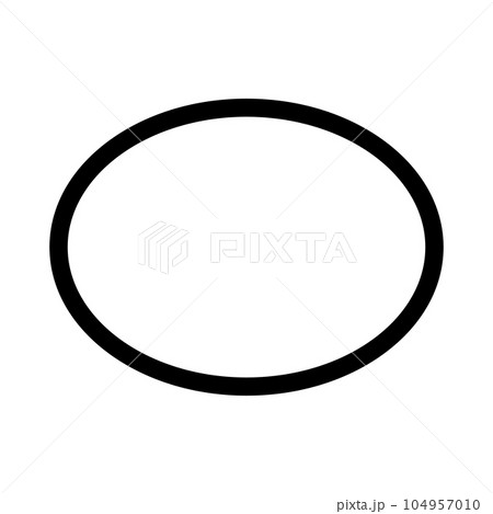 楕円形 アイコン 104957010
