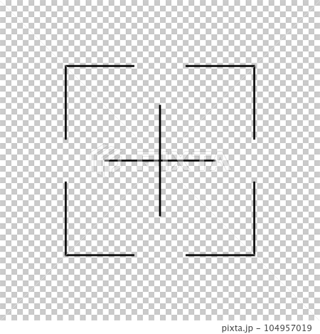 Simple scan frame icon. data read. vector. Simple scan frame icon. data read. vector. 104957019