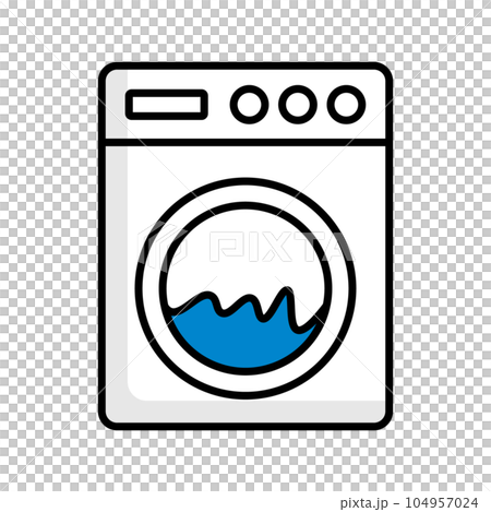 洗濯機のアイコン。ランドリーのアイコン。ベクター。 104957024