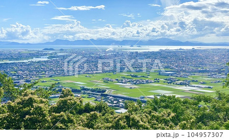 熊本県八代市 龍峯山からの風景 熊本県八代市 龍峯山からの風景 104957307