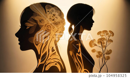 Artificial Intelligence, Machine learning, Human robot and human brain with machine on big data network connection, Data exchange, deep learning, Science and artificial intelligence technology 104958325