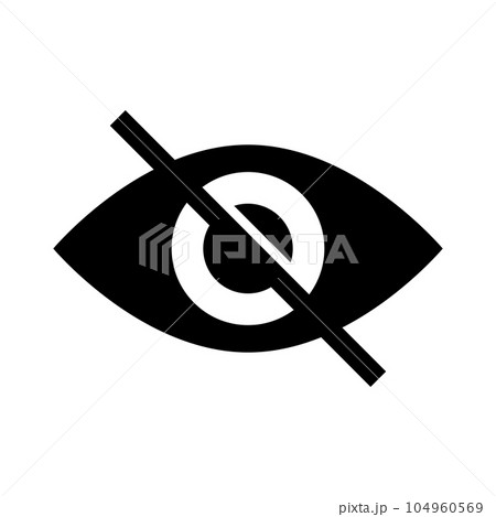 パスワードを隠す目・非表示 パスワードを隠す目・非表示 104960569