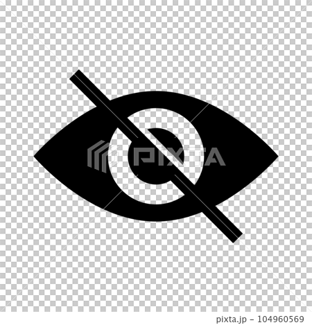 パスワードを隠す目・非表示 パスワードを隠す目・非表示 104960569