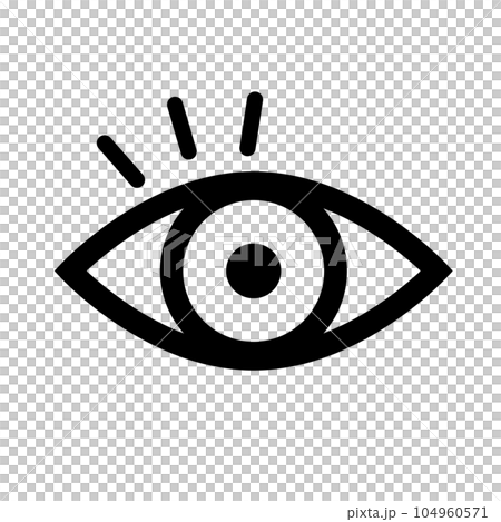 eye open icon. surprise. vector. - Stock Illustration [104960571