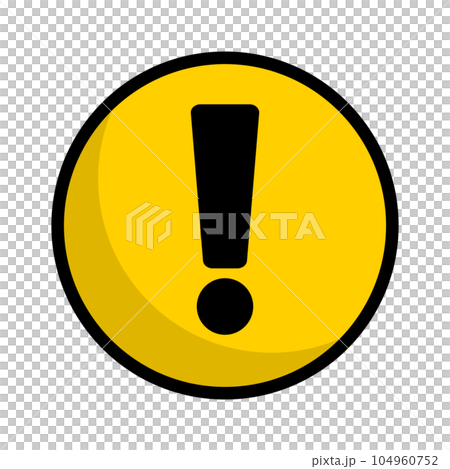 圓形感嘆號圖標。強調。向量。 圓形感嘆號圖標。強調。向量。 104960752