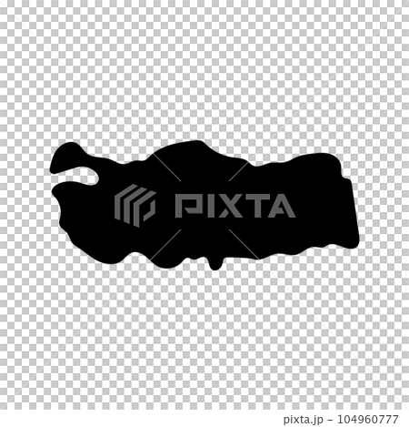 Türkiye map silhouette icon. vector. 104960777