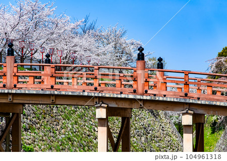 奈良 桜満開の郡山城 ~極楽橋~ 奈良 桜満開の郡山城 ~極楽橋~ 104961318