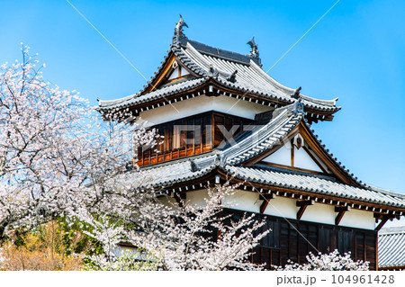 奈良 桜満開の郡山城 ~追手向櫓~ 奈良 桜満開の郡山城 ~追手向櫓~ 104961428