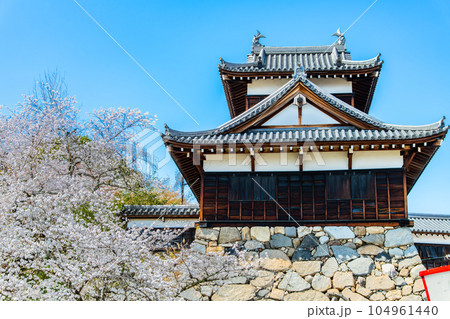 奈良　桜満開の郡山城　～追手向櫓～ 104961440