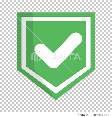 チェックマーク シールド 104961478